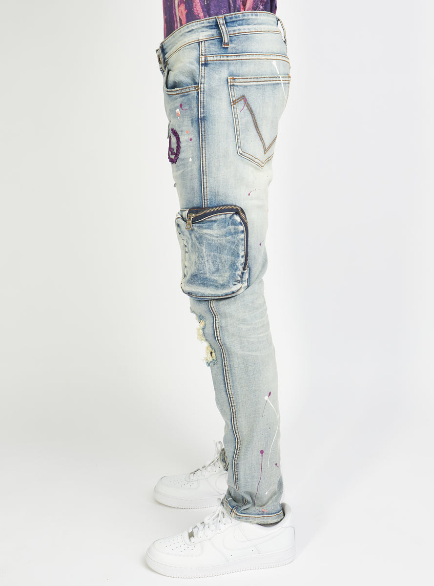 Locked & Loaded Jeans Page Lt. Blue Acid 501 Locked & Loaded Brand