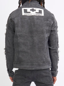 Locked & Loaded Denim Jacket - Beckman - Ultra Distressed - Black Wash - 533