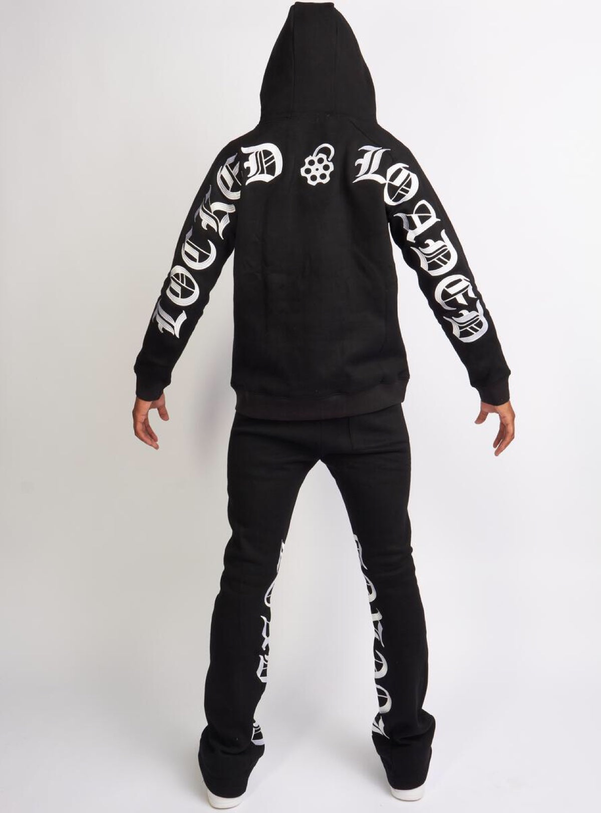 Locked & Loaded Sweatsuit - Chamber - Black And White - 352