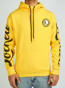 Hoodie - Chain Stitch - Yellow and Black - LLHCH51025503