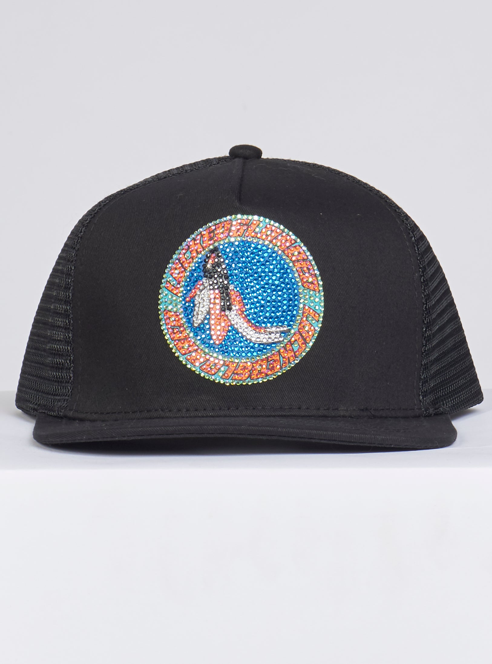 Locked & Loaded Snapback - B. Clip - Aqua and Coral on Black - 104