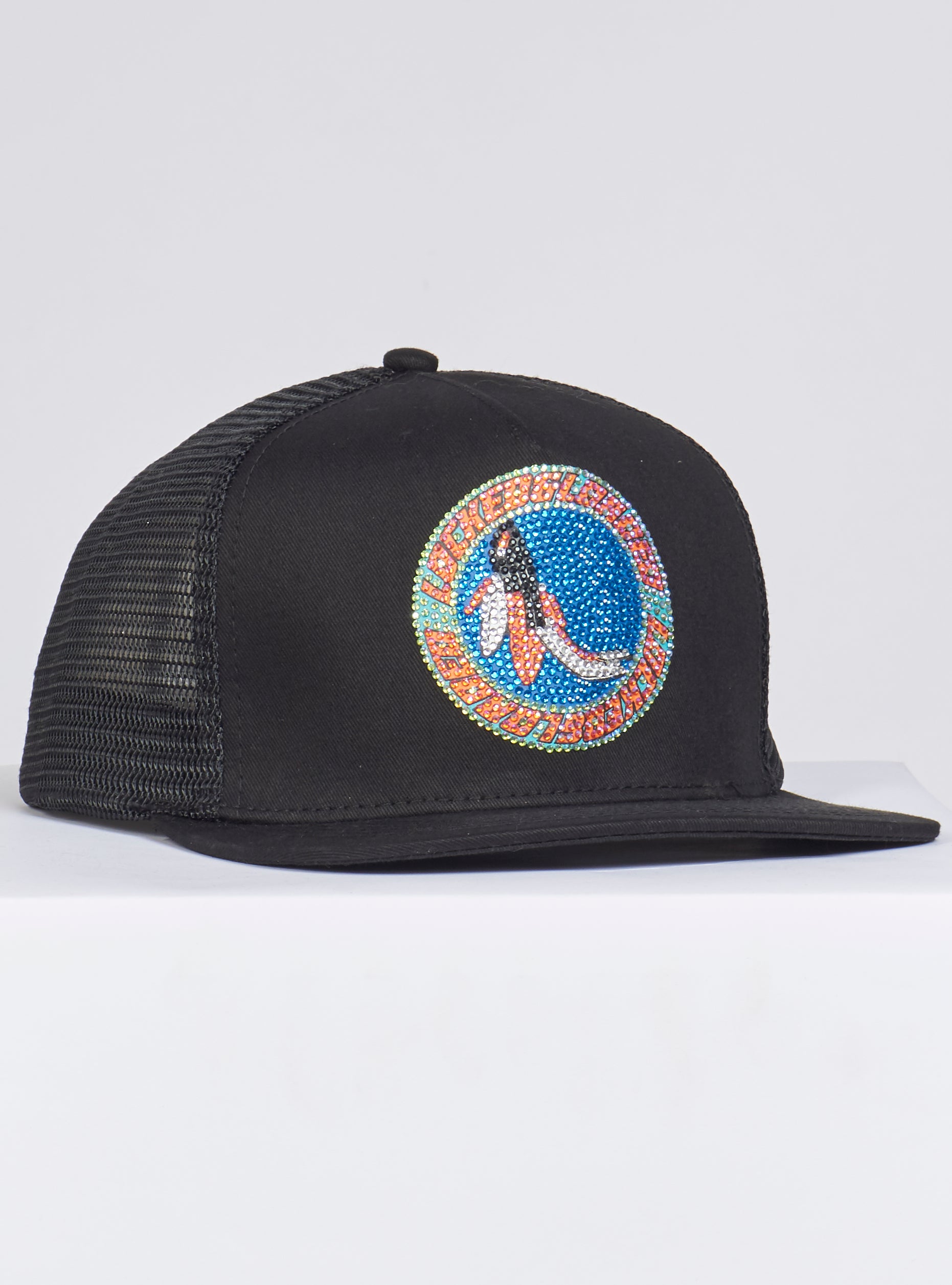 Locked & Loaded Snapback - B. Clip - Aqua and Coral on Black - 104