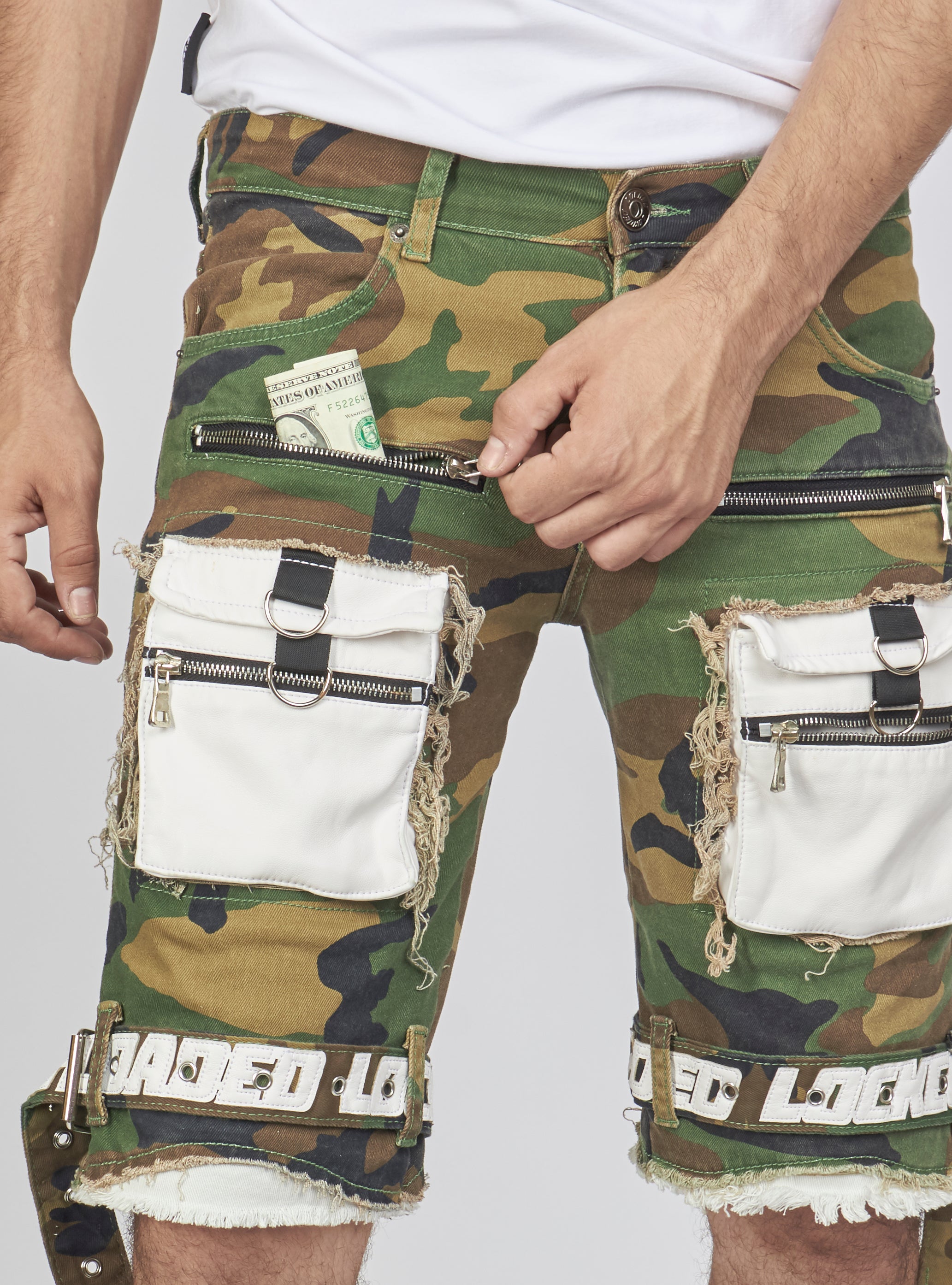Locked & Loaded Shorts - Strapped Denim - Camo - LLTS421105