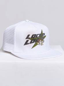 Locked & Loaded Snapback - Heavy Hitta - Black and Olive on White - 203