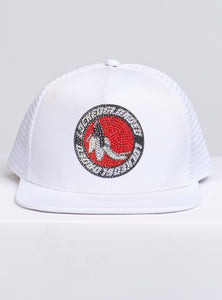 Locked & Loaded Snapback - B. Clip - Black with Red on White - 103