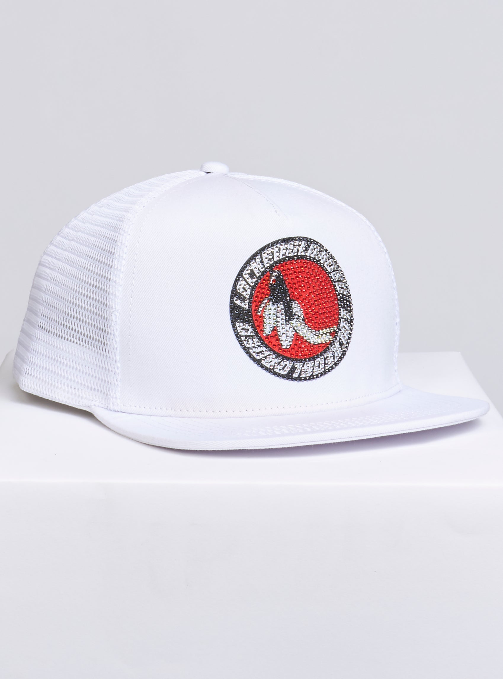 Locked & Loaded Snapback - B. Clip - Black with Red on White - 103