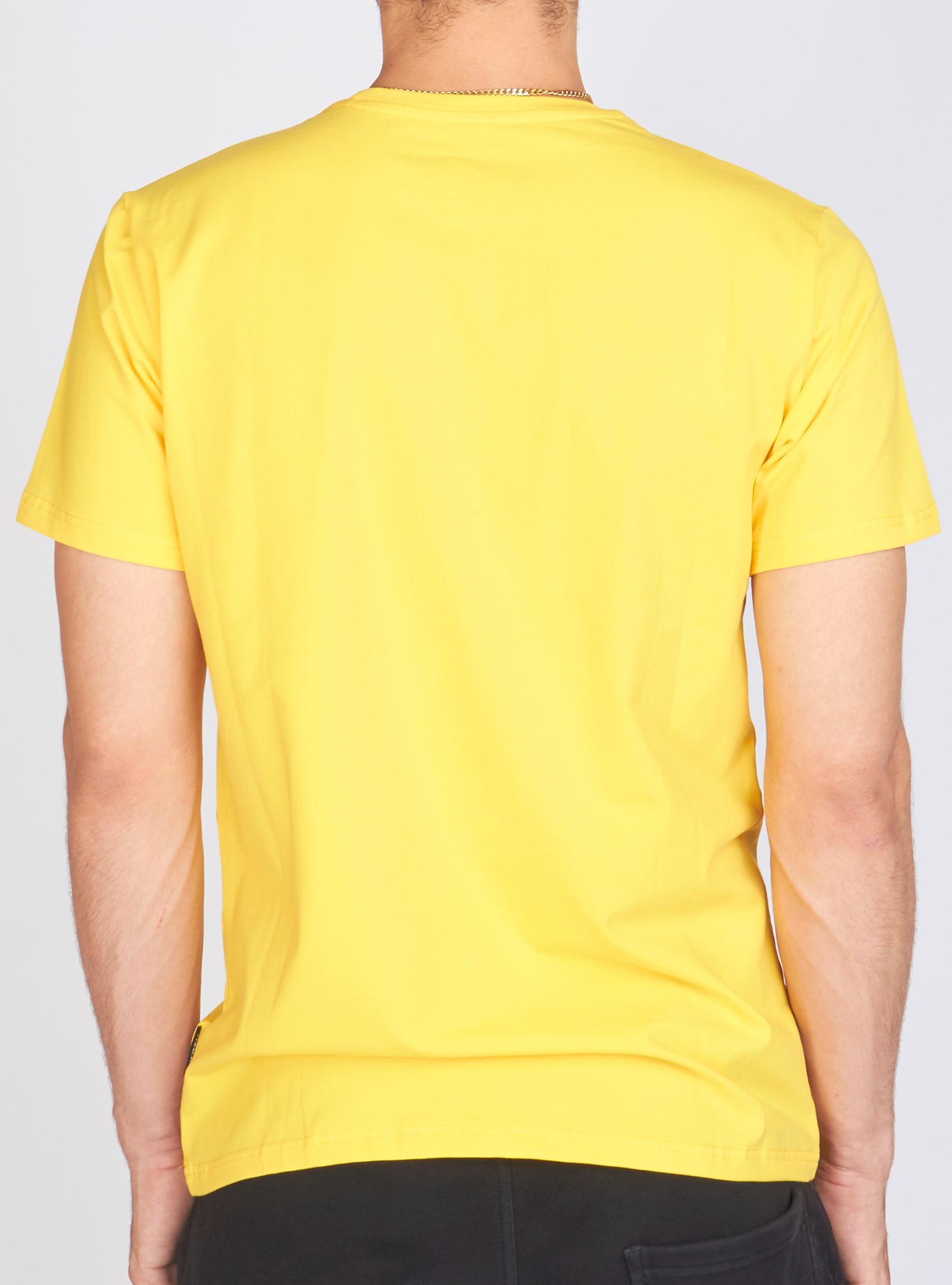 Locked & Loaded T-Shirt - Heavy Hitta - Black and Purple on Yellow - 102