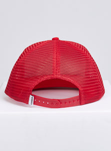 Locked & Loaded Snapback - B. Clip - Blue with Yellow on Red - 102