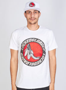 Locked & Loaded T-Shirt - B. Clip - Black and Red on White - 107